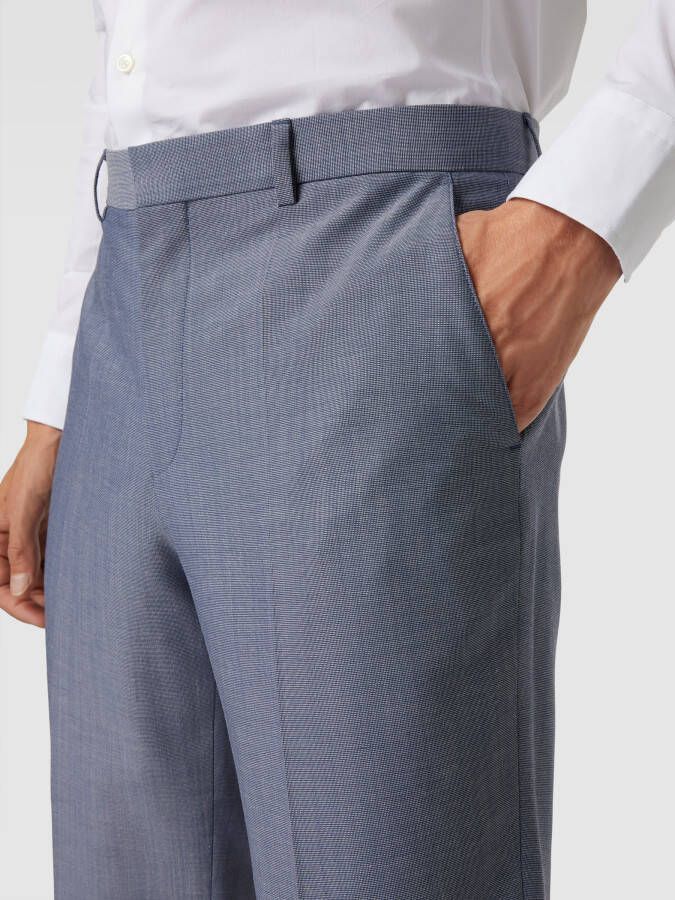 Boss Regular fit pantalon met persplooien model 'Leon' - Foto 2