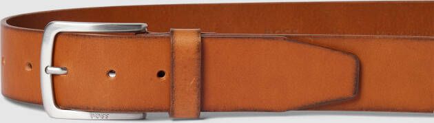Boss Riem met doornsluiting in metallic