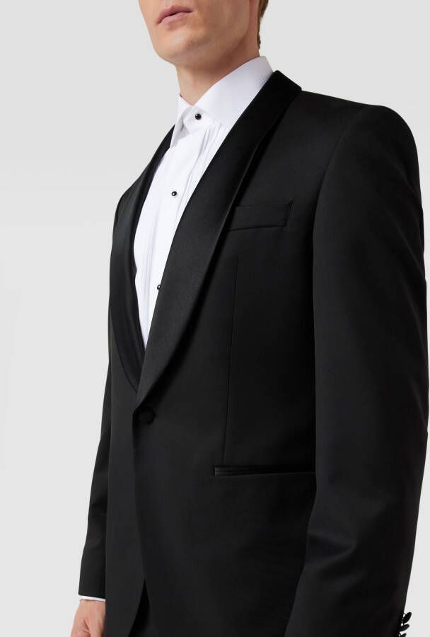 Boss Slim fit 1-knoops colbert van scheerwol