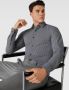 Boss Slim fit zakelijk overhemd met all-over motief model 'Hank' - Thumbnail 4