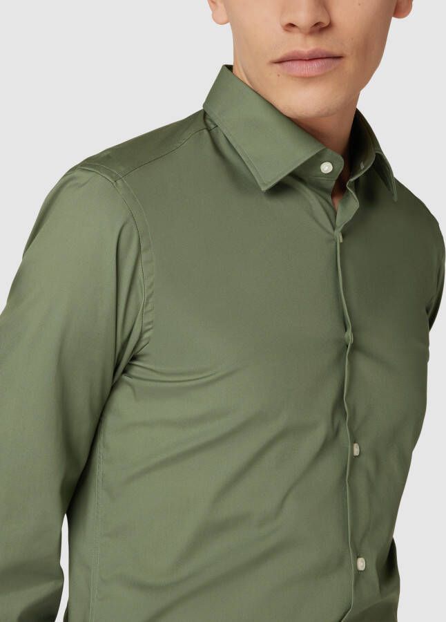 Boss Slim fit zakelijk overhemd met kentkraag model 'HANK'