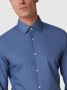 Hugo Boss business overhemd slim fit easy iron blauw effen katoen - Thumbnail 6