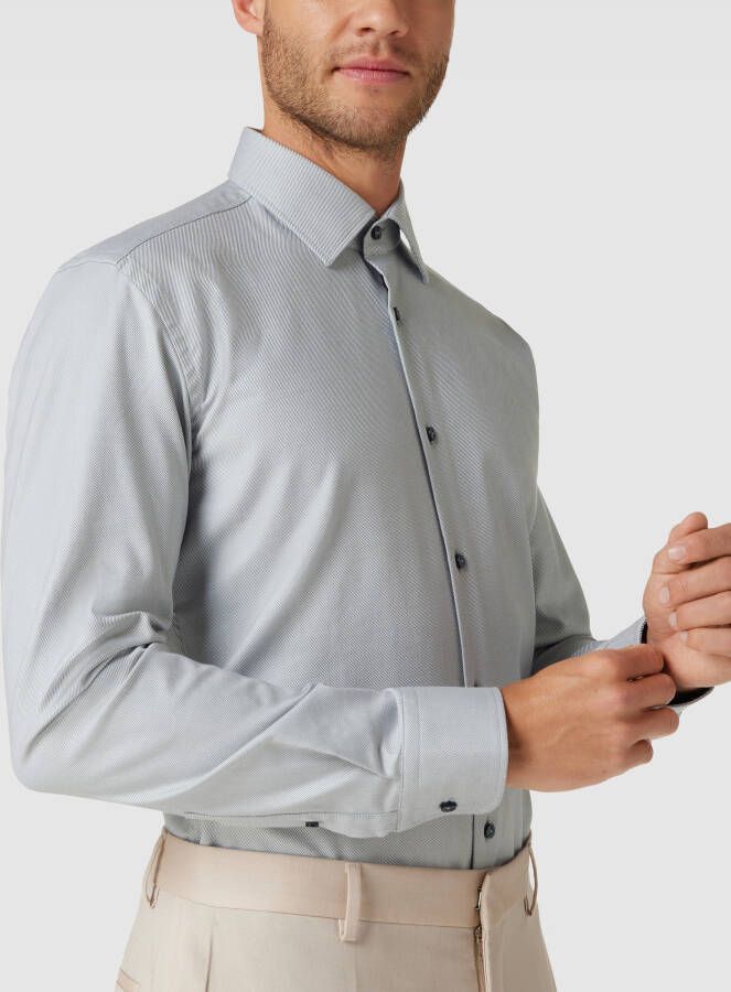 Boss Slim fit zakelijk overhemd met kentkraag model 'HANK'