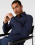 Hugo Boss Zwart Business Overhemd Jurk Slim Fit Blue Heren - Thumbnail 7