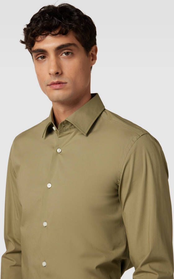 Boss Slim fit zakelijk overhemd met kentkraag model 'HANK' - Foto 2