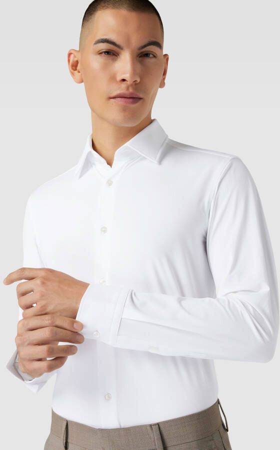 Boss Slim fit zakelijk overhemd met kentkraag model 'Hank'