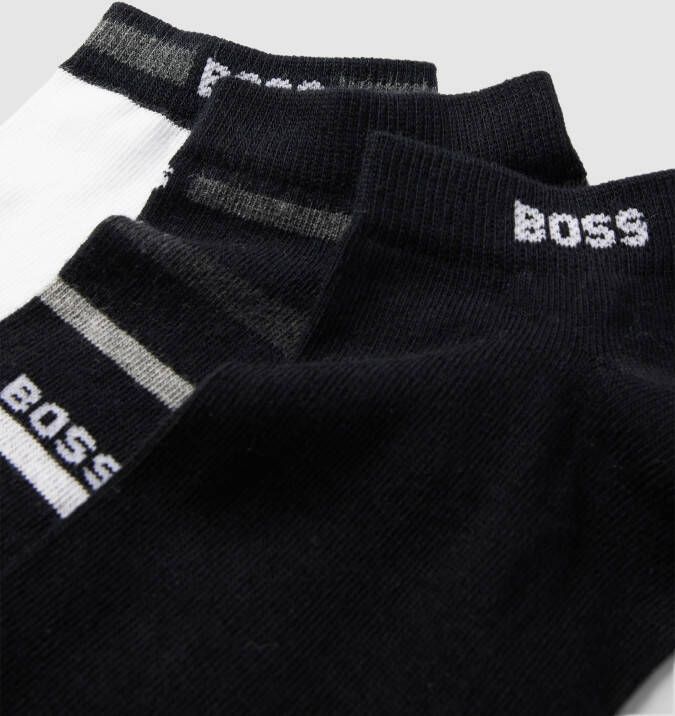 Boss Sneakersokken met labeldetail in een set van 3 paar - Foto 2