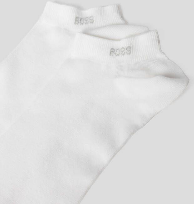 Boss Sneakersokken met labelprint in een set van 2 paar