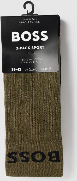 Boss Sokken met labeldetail in een set van 2 paar model 'SORT'