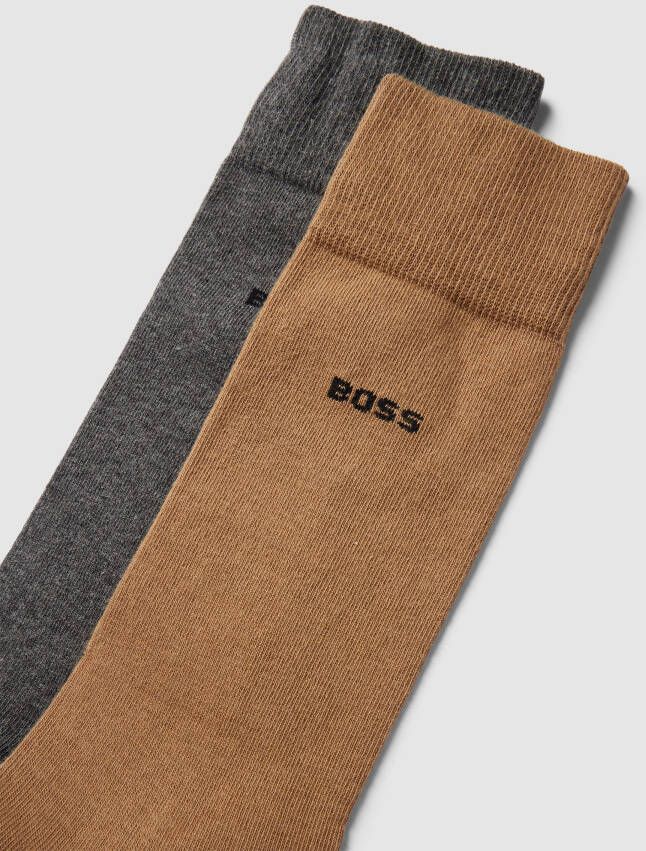 Boss Sokken met labelprint in een set van 2 paar