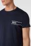 Hugo Boss Logo T-shirt Aansluitende Ronde Hals Blue Heren - Thumbnail 2