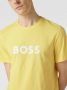 Hugo Boss Heren Katoenen T-Shirt Yellow Heren - Thumbnail 2