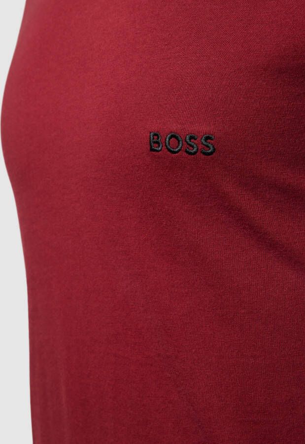 Boss T-shirt met labelstitching in een set van 3 stuks