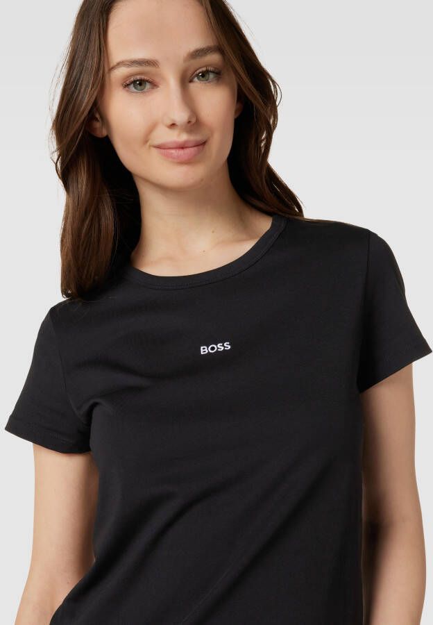 Boss T-shirt met labelstitching model 'Eventsa' - Foto 2