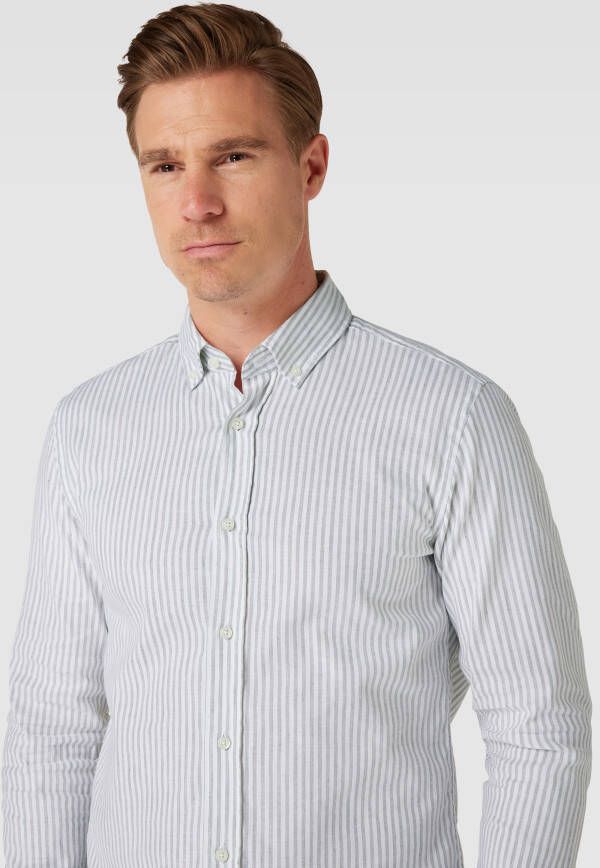 Boss Zakelijk overhemd met streepmotief