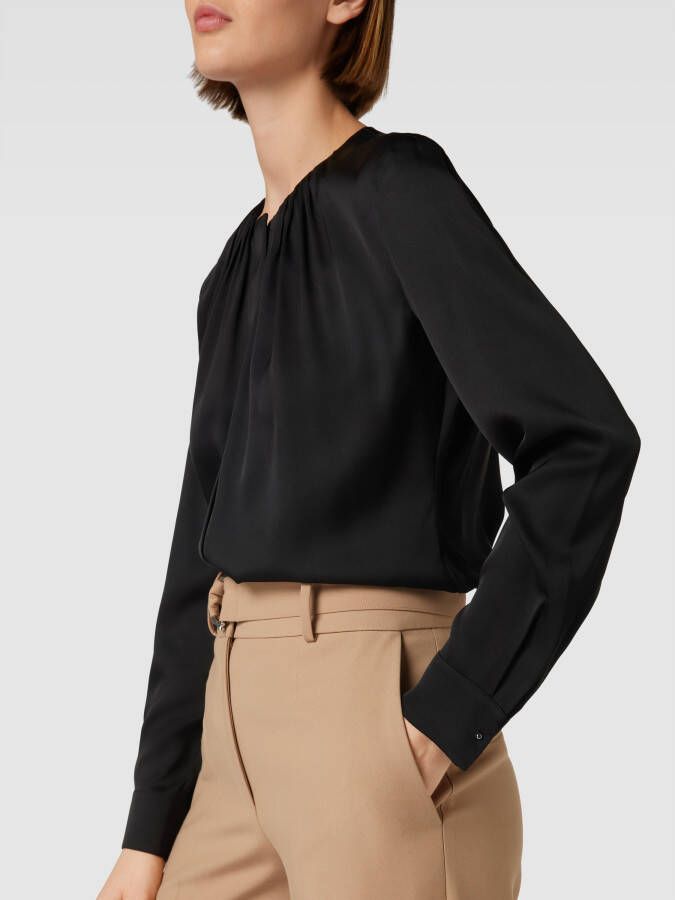 BOSS Black Women Zijden blouse met knoopsluiting model 'Banorah' - Foto 2