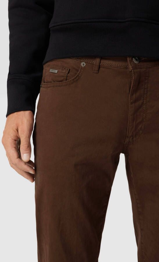 BRAX Straight fit chino met labeldetail model 'Cadiz'