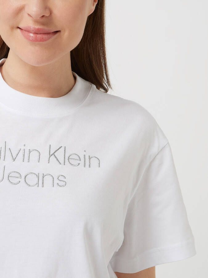 Calvin Klein Jeans Boxy fit shirt met logo