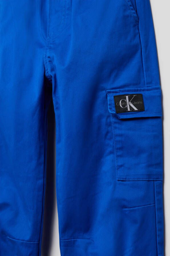 Calvin Klein Jeans Cargobroek met labeldetails model 'CARGO PANTS'