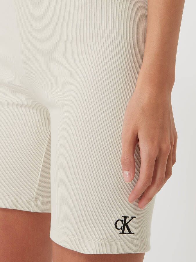 Calvin Klein Jeans Fietsbroek met ribstructuur