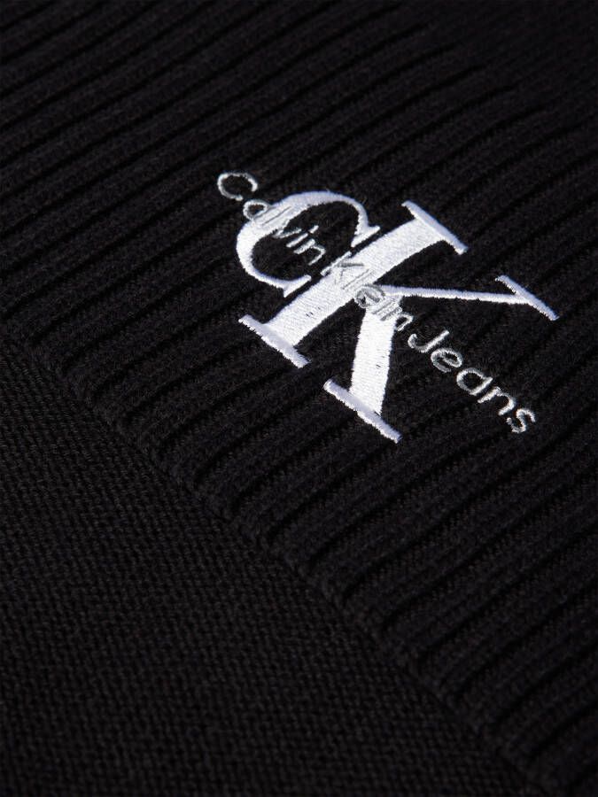 Calvin Klein Jeans Gebreide sjaal met labelstitching model 'MONOLOGO'