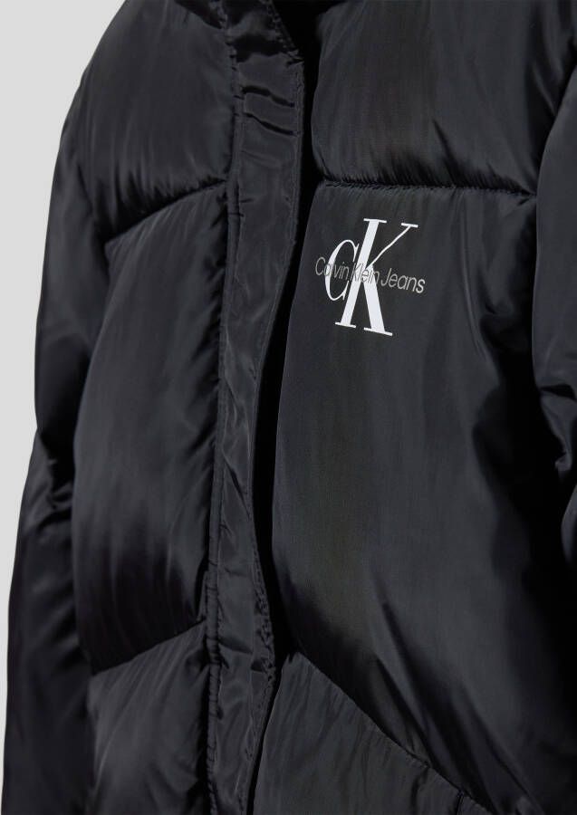 Calvin Klein Jeans Gewatteerd jack met labeldetail model 'PUFFER COAT