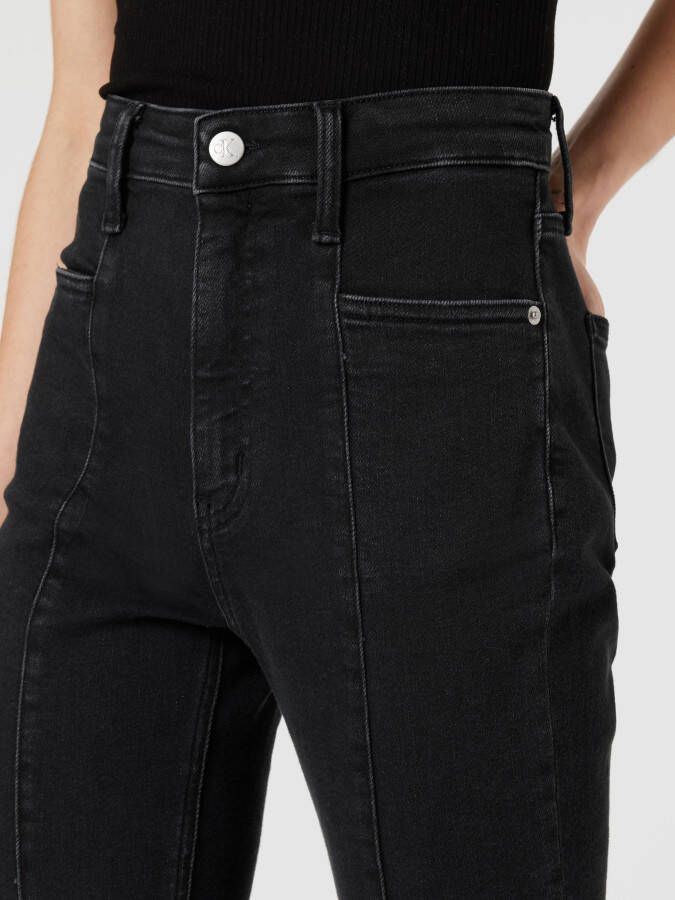 Calvin Klein Jeans High rise jeans met siernaden