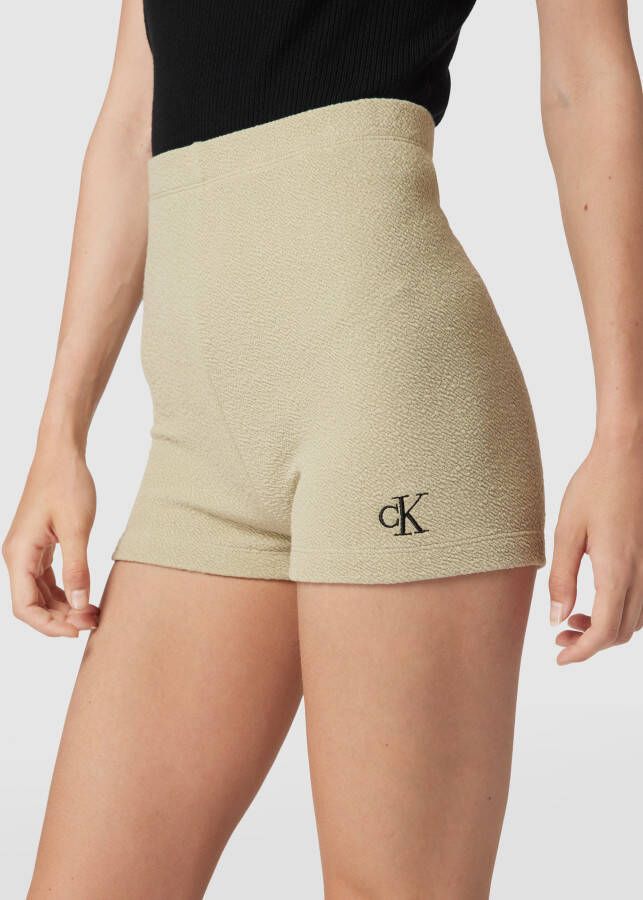 Calvin Klein Jeans High rise korte broek met logo - Foto 2