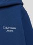 Calvin Klein hoodie met biologisch katoen blauw Sweater Jongens Katoen (biologisch) Capuchon 164 - Thumbnail 4