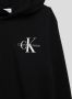 Calvin Klein Jeans hoodie met logo zwart Sweater Logo 176 - Thumbnail 5