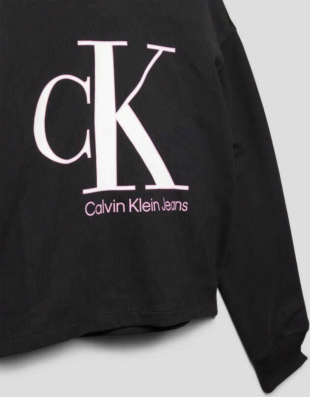Calvin Klein Jeans Hoodie met labelprint model 'REVEAL'