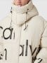 Calvin Klein Beige Polyester Jas met Afneembare Capuchon Beige - Thumbnail 4