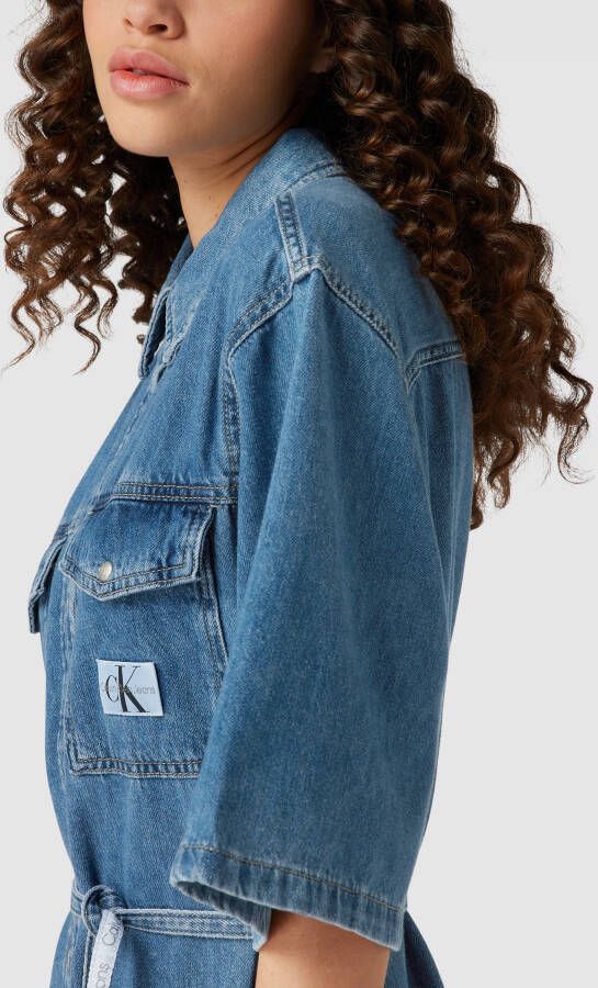 Calvin Klein Jeans Korte Jurk UTILITY BELTED SHIRT DRESS - Foto 3