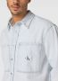 Calvin Klein Jeans Jeansoverhemd met opgestikte zakken model 'RELAXED LINEAR' - Thumbnail 2