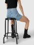 Calvin Klein Blauwe Shorts met Geborduurd Logo Blue Dames - Thumbnail 12