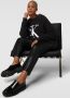 Calvin Klein Jeans Loose fit gebreide pullover van katoen met labeldetail - Thumbnail 4