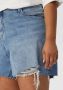 Calvin Klein Jeans Plus Korte PLUS SIZE jeans met labelpatch van leer model 'Mom' - Thumbnail 2