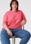 Calvin Klein Jeans Plus SIZE T-shirt met labelstitching model 'INSTITUTIONAL' - Thumbnail 2