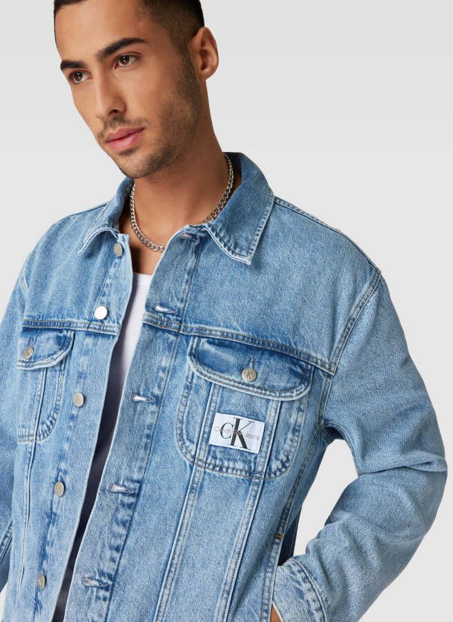 Calvin Klein Jeans Regular fit jeansjack met labelpatch - Foto 2