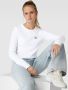 Calvin Klein Jeans T-Shirt Lange Mouw WOVEN LABEL RIB LONG SLEEVE - Thumbnail 3