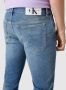Calvin Klein Washed-out Slim Fit Jeans met Logo Detail Blauw Heren - Thumbnail 3