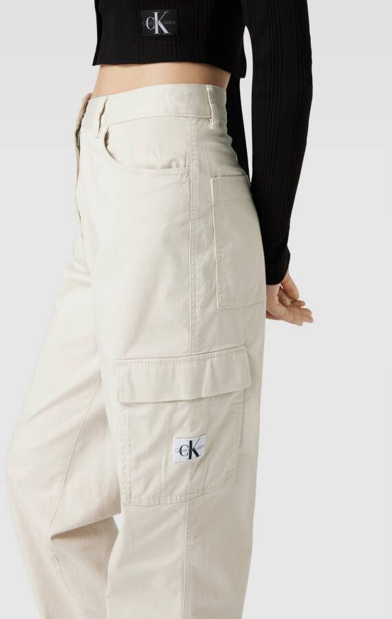 Calvin Klein Jeans Stoffen broek met cargozak - Foto 2