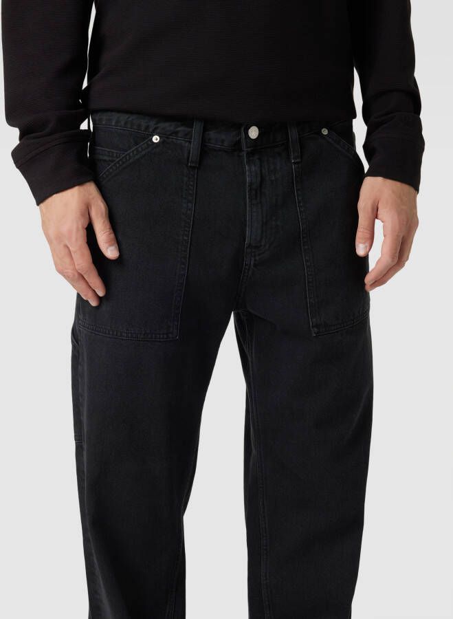 Calvin Klein Jeans Straight fit jeans met steekzakken opzij - Foto 2
