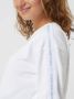 Calvin Klein Witte katoenen trui met borduursel Wit Dames - Thumbnail 4