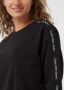 Calvin Klein Windra Logo Tape Crew Sweatshirt Black Dames - Thumbnail 7