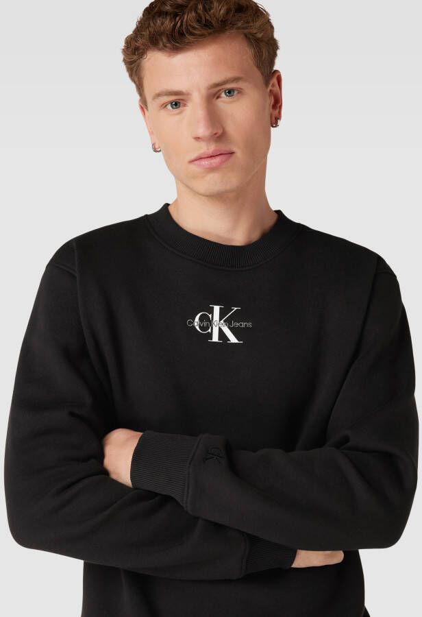 Calvin Klein Jeans Sweatshirt met labeldetail