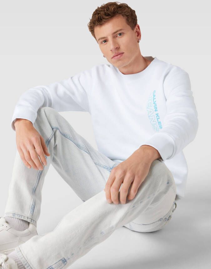 Calvin Klein Jeans Sweatshirt met labelprint - Foto 2
