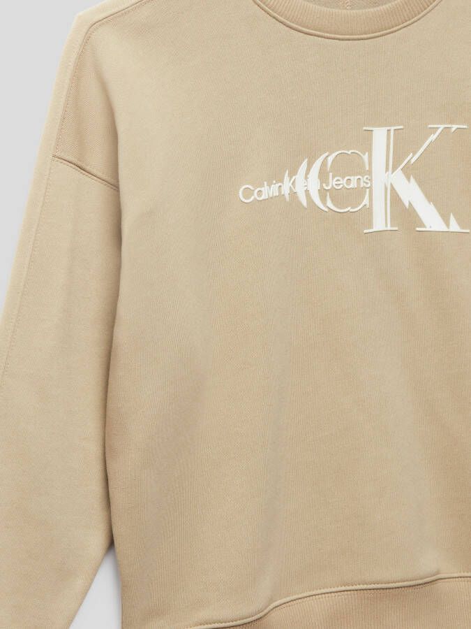 Calvin Klein Jeans Sweatshirt met labelprint model 'MONOGRAM'