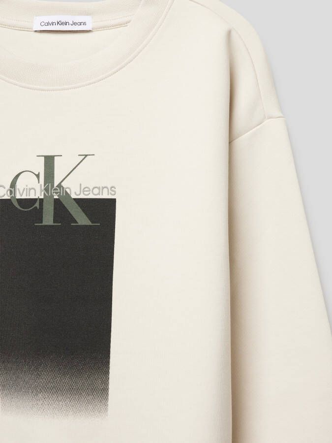 Calvin Klein Jeans Sweatshirt met logoprint model 'GRADIENT LOGO SWEATSHIRT'