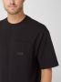 CALVIN KLEIN Heren Polo's & T-shirts Shrunken Badge Pocket Tee Zwart - Thumbnail 6